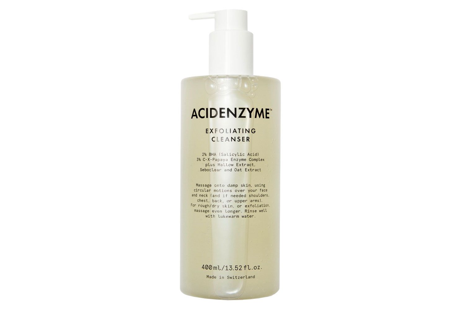 AcidEnzyme Cleanser Limpiador exfoliante para rostro y cuerpo