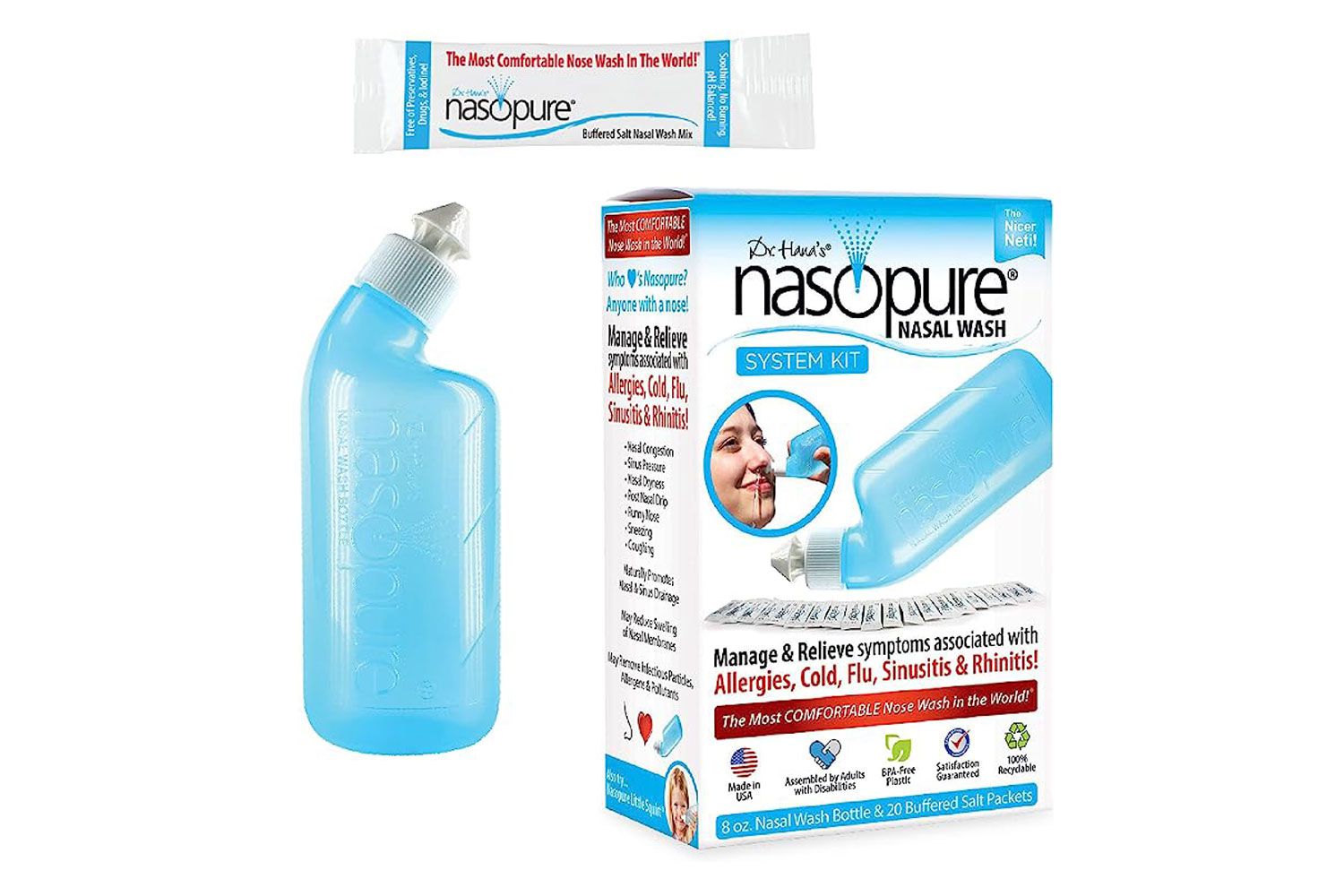 Lavado nasal Nasopure del Dr. Hana