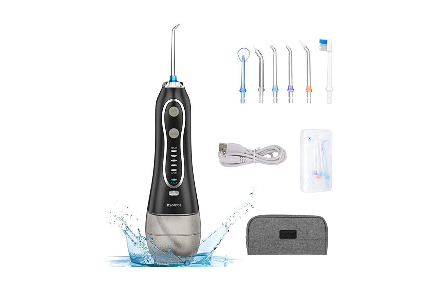 Irrigador bucal dental portátil H2ofloss Water Flosser